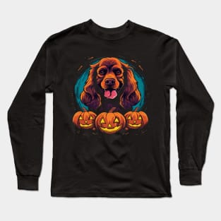 Cocker Spaniel Halloween Long Sleeve T-Shirt